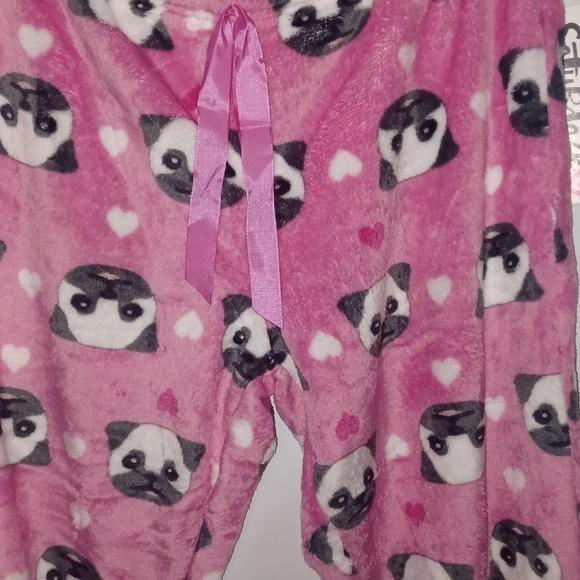 Pair of pug Pajama Bottoms with Pugs L - Picture 4 of 6